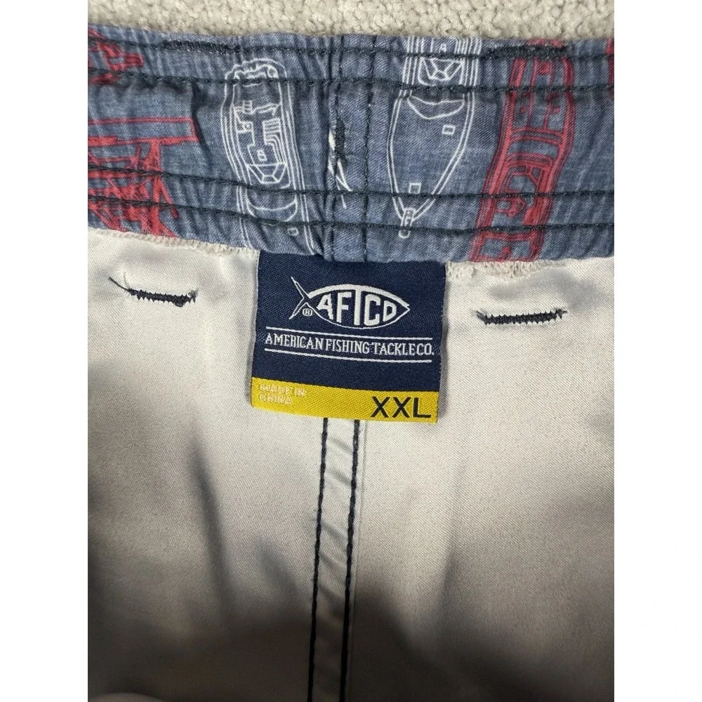 AFTCO Swim Trunks Mens 2XL Bluewater Nylon Cut Liner** Shorts Boats Marine